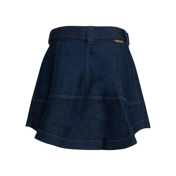 Zimmermann Denim Skirt With Belt tag size 2 Women - Picture 2 of 4